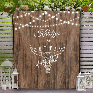 Getting Hitched Bachelorette Party Backdrop - iJay Backdrops